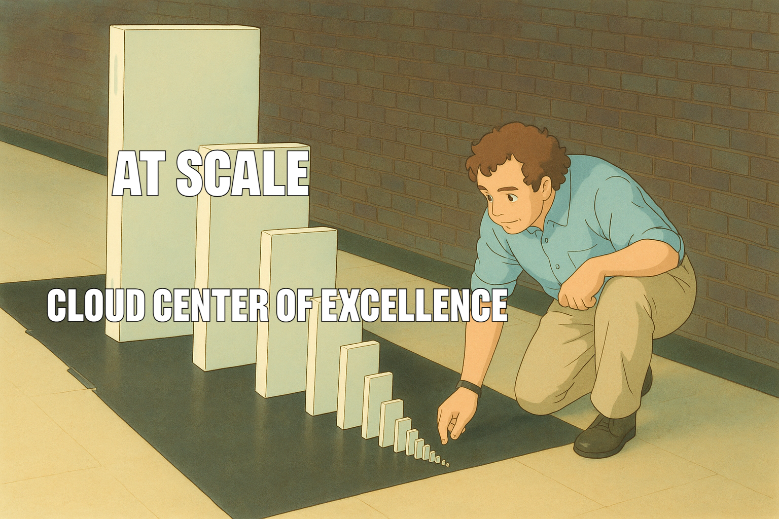 The Scale Stage is where momentum becomes maturity. Learn how to consolidate practices, enable reuse, and continuously improve your CCoE with standardization, validation, and repeatability. /posts/2025/building-a-cloud-center-of-excellence-the-scale-stage/featured-image.png